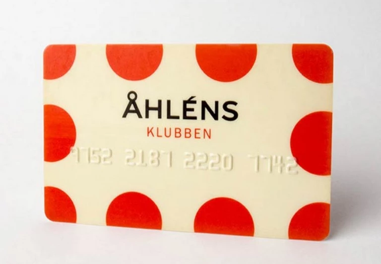 Åhlénsklubbens first membership card, 1996