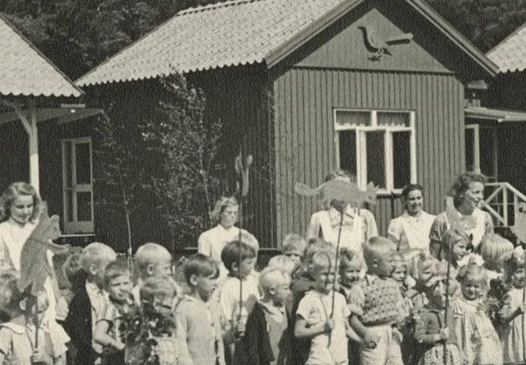 Åhlén & Holms kolonigård på Barnens Ö 1939