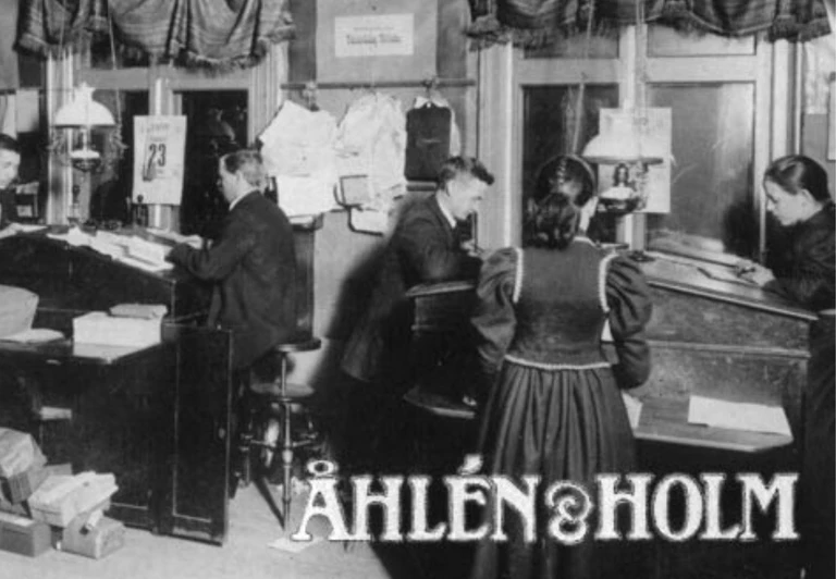 Anställda arbetar i Insjön, Dalarna 1899.